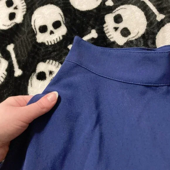 ROCK STEADY Royal Blue Sheila Swing Skirt NWOT ~ Vintage 1950s style XS SMALL - Picture 5 of 11